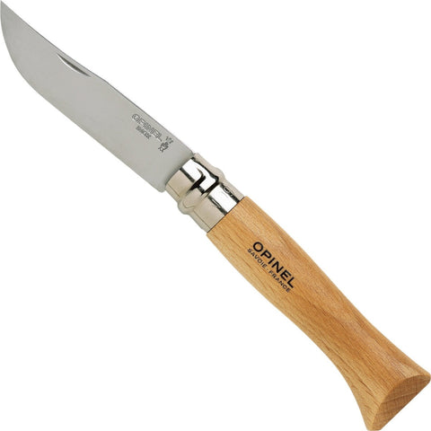 Opinel No.09 Beech Wood Stainless Steel Folding Knife 001083