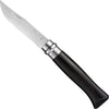 Opinel No.08 Ebony Polished Stainless Steel Folding Knife 001352