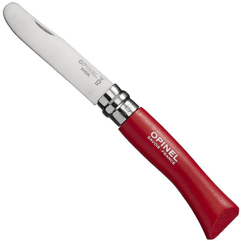 Opinel My First Opinel No 7 Red Stainless Steel Folding Knife 001698