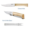 Opinel Cheese Knife and Fork Set 001834