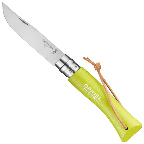 Opinel  No.07 Stainless Steel Pocket Knife with Lanyard 002207