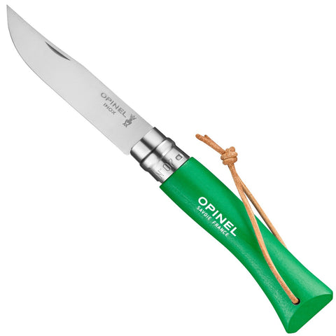 Opinel  No.07 Stainless Steel Pocket Knife with Lanyard 002210