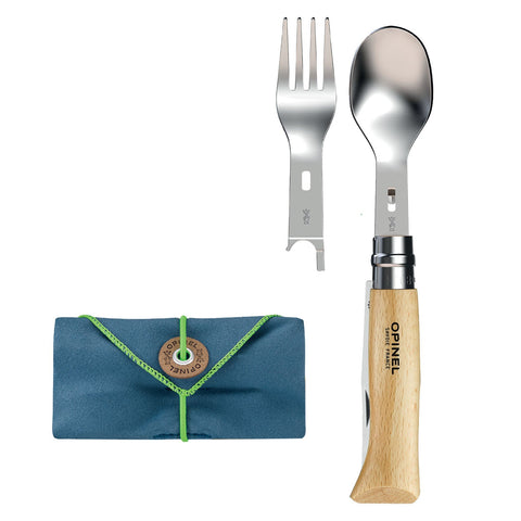 Opinel Picnic+ Cutlery Complete Set with No.08 Folding Knife 002500