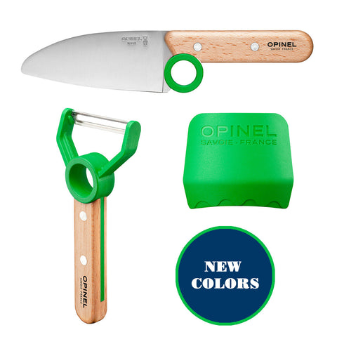 Opinel Le Petit Chef - 3pc. Set Stainless Green 002577