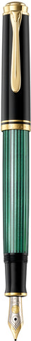 Pelikan M 400 Fountain Pen Souverän Black-Green Medium 994863