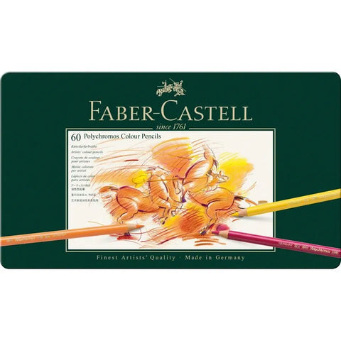 Faber-Castell Polychromos colour pencil tin of 60 110060