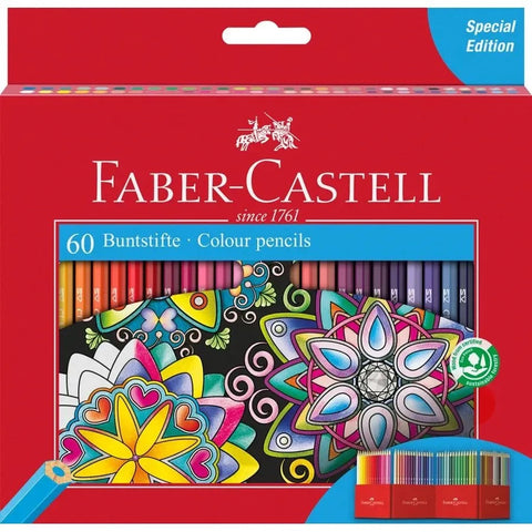 Faber-Castell Classic Colour Pencil Cardboard Wallet of 60 111260