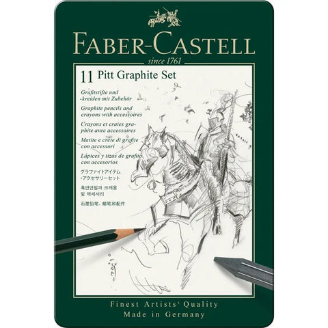 Faber-Castell Pitt Graphite set tin of 11 112972