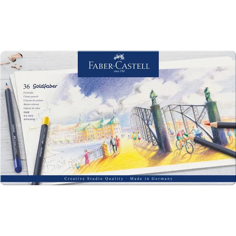 Faber-Castell Goldfaber colour pencil tin of 36 114736