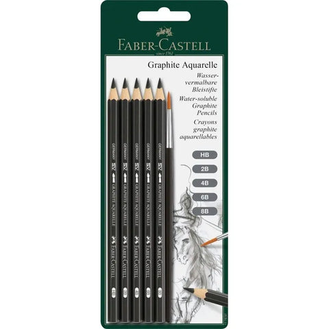 Faber-Castell Graphite Aquarelle pencil set 6 pieces  117897