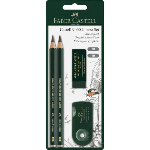 Faber-Castell Castell 9000 Jumbo drawing set 4 pieces 119398