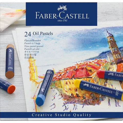 Faber-Castell Oil pastels cardboard wallet of 24 127024