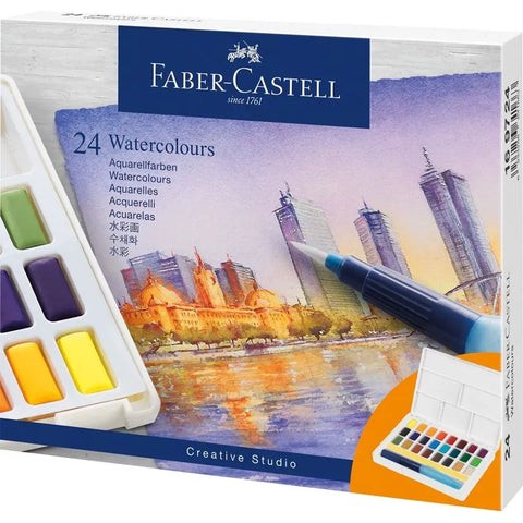 Faber-Castell Watercolours in pans 24ct set 169724