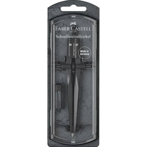 Faber-Castell Stream quick-set compass black stone 174530