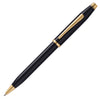 Cross Century II Ballpoint Pen  Black Lacquer Gold Trim 412WG-1