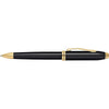 Cross Townsend Black Lacquer Gold Trim Ballpoint Pen  572TW