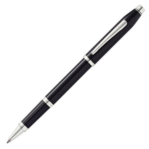 Cross Century II Rollerball Pen - Black Lacquer Rhodium Trim AT0085-102