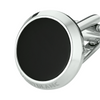 Montblanc Cuff Links, Stainless Steel, Black Onyx 112896