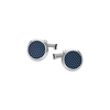 Montblanc Cuff Links, Steel, Blue Inlay, Meisterstück 112904