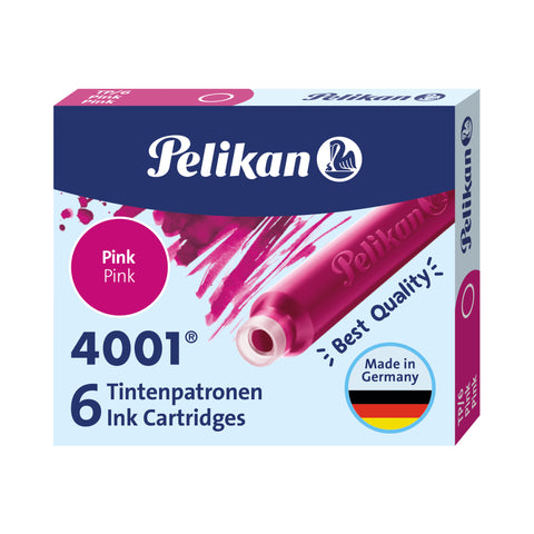 Pelikan Ink Cartridges 6 small ink Cartridges Pink 321075