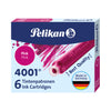 Pelikan Ink Cartridges 6 small ink Cartridges Pink 321075