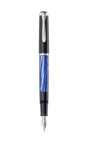 Pelikan M205 Fountain Pen Piston Mechanism, Blue-Marbled 801973