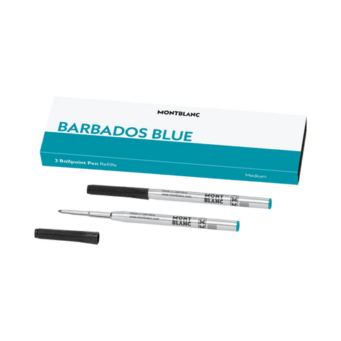 Montblanc Refill Ballpoint Medium 2x1 Barbados Blue 128219